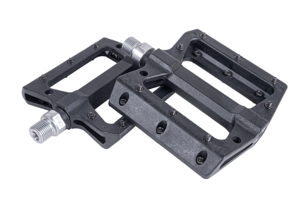 Педали  N-5 black нейлон со сьемными шипами, подш. пром, 9/16",357гр