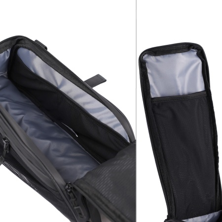 Сумка велосипедная на багажник ESLNF, основные отсеки на молнии, крепление velcro