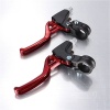 Тормозные ручки HORST алюм. V-брэйк/кантелив. красно-черные 