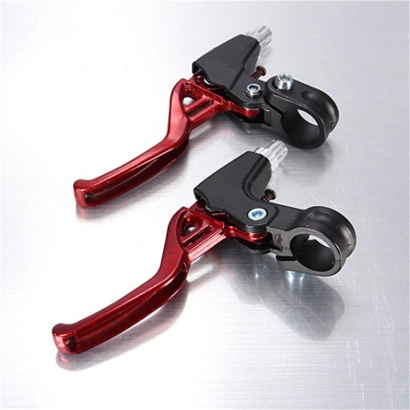 Тормозные ручки HORST алюм. V-брэйк/кантелив. красно-черные 