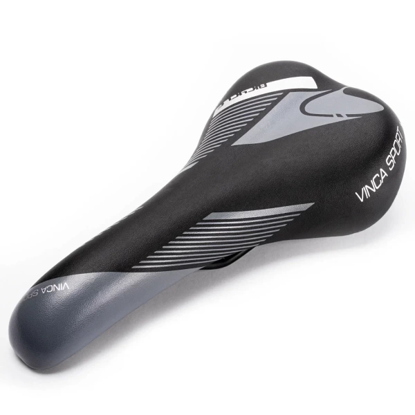 Седло Vinca Sport, 280х155мм, черное с серым