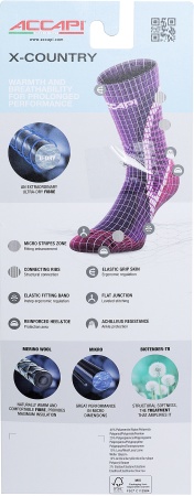 Носки Accapi 2022-23 X-Country Crew Military/White Носки Accapi 2022-23 X-Country Crew Military/White