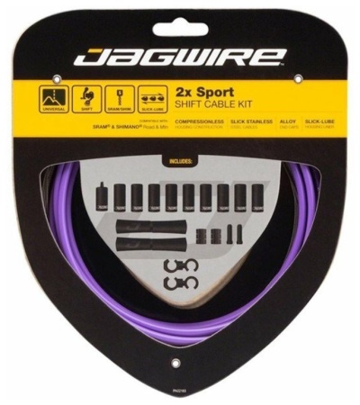 Тросы переключения с оболочками Jagwire 2x Sport Shift, лиловый