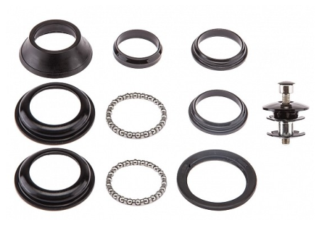 Рулевая колонка FP-H863 1-1/8" безрезьбовая полуинтегр. сталь. чёрн.