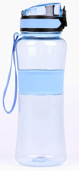 Фляга 600 ml. Vinca Sport, тритановая с силикон. оплеткой, синяя