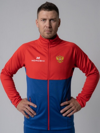 Разминочная куртка Nordski Premium Red/Blue