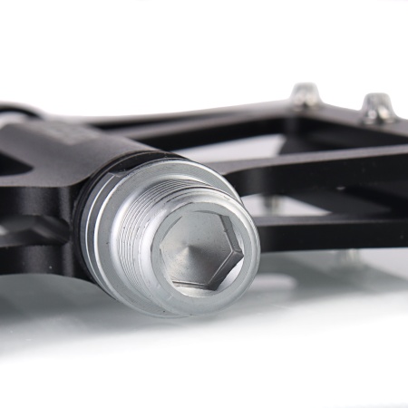 Педали MOUNT KNIGHT, 9/16 резьба, CNC корпус, 3 пром. подшипника, 112х100мм, с рефлектором, CR-MO