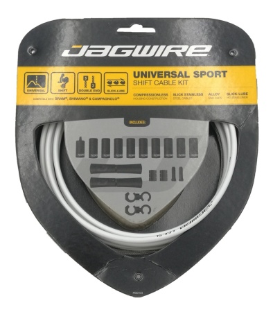 Тросы переключения с оболочками Jagwire Universal Sport Shift XL, бел.