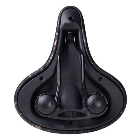 Седло комфортное Comiron PALMYRA C098V 240x210, чёрный+фиолетовый 