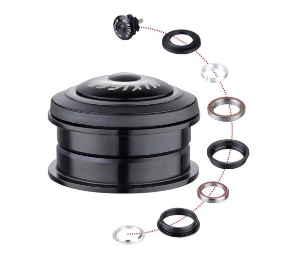 Рулевая колонка QLP-34 размер 1-1/8"х44x30 высота 10.5мм пром.подш. вес 102г