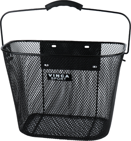 Корзина передняя, быстросъем., 310х230х230мм, черная, черная ручка Корзина передняя, быстросъем., 310х230х230мм, черная, черная ручка