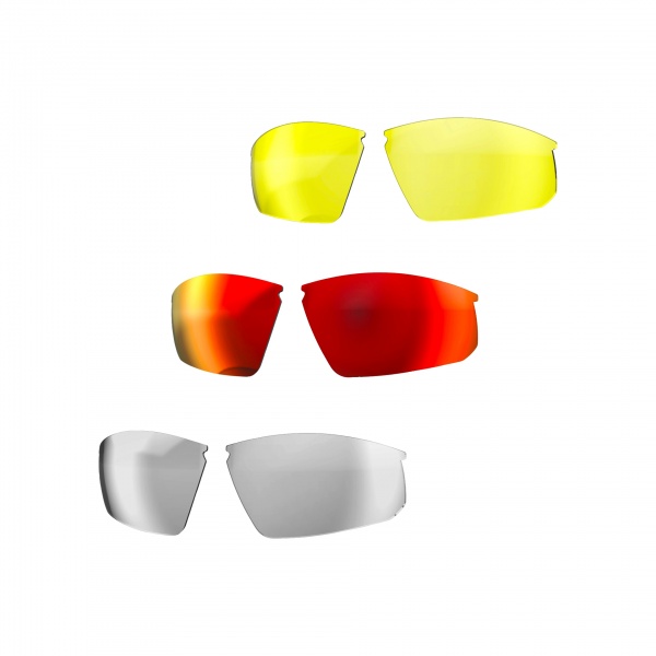 Очки BBB BSG-58 Impress Glossy Red/MLC Red + Yellow + Clear