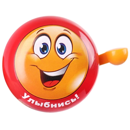 Звонок D:50мм, "улыбнись!", алюм.