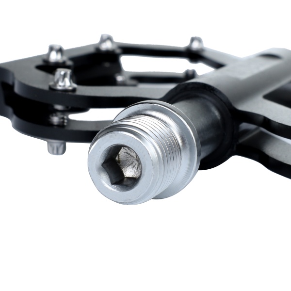 Педали DONSKOY, 9/16 резьба, CNC-6061 корпус, 1DU+1 пром. подшипник, 104х86мм, с рефлектором, CR-MO 