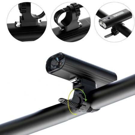 Фонарь передний Comiron "OKO400", авиационный алюминий 6063, свет: 1 XPG, 650lm