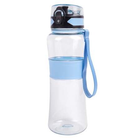 Фляга 600 ml. Vinca Sport, тритановая с силикон. оплеткой, синяя