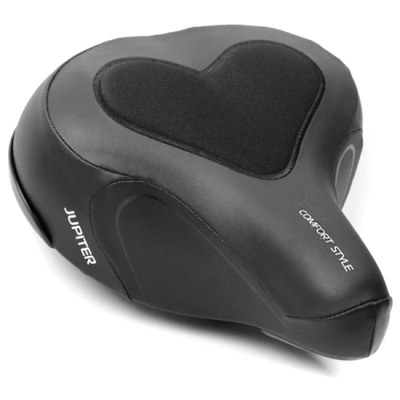 Седло Jupiter комфортное с гелем, 260*230мм black