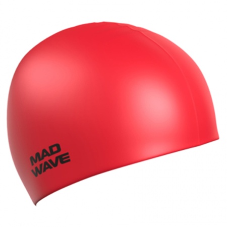 Шапочка для плавания (силиконовая) Mad Wave Solid red