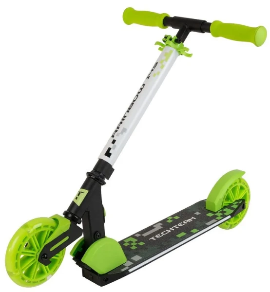 Самокат TechTeam Rainbow 145 black/green  Самокат TechTeam Rainbow 145 black/green