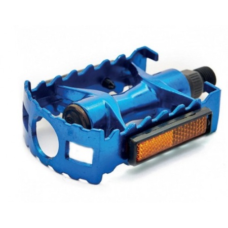 Педали Vinca Sport алюминиевые, платформа 95*65мм, ось  9/16", blue