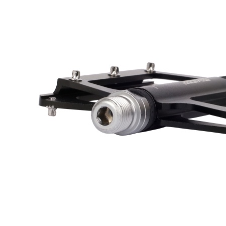 Педали MOUNT KING, 9/16 резьба, CNC корпус, 3 пром. подшипника, 121х104мм, с рефлектором, CR-MO ось