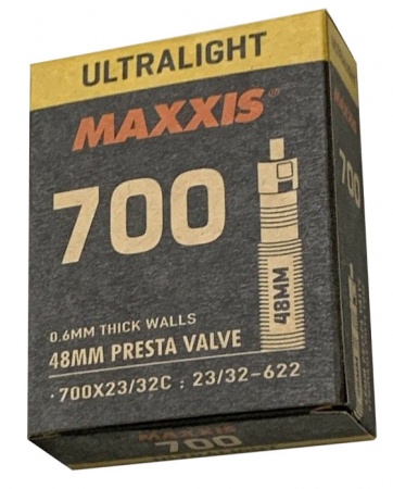 Велокамера 700 Maxxis Ultralight 700X23/32C 48 0.6mm F/V