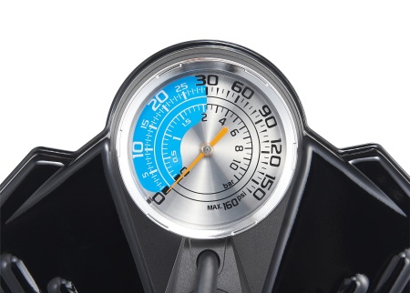 Насос напольный Merida Dual Gauge High press. (160psi-11bar) Black/Grey