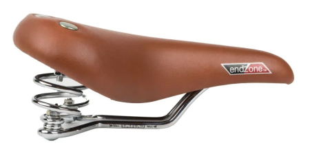 Седло Velo VL-8114 корич. с заклёпками, пружины