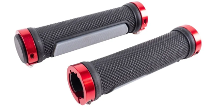 Грипсы круглые с двумя кольцами фиксаторами TPE 130 мм SZ-051 SZ-051