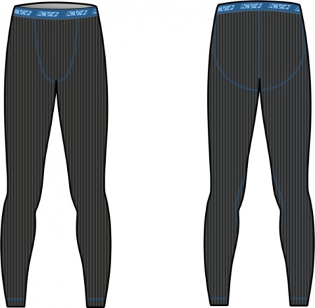 Термобелье брюки KV+ Tenero (черный/серый)