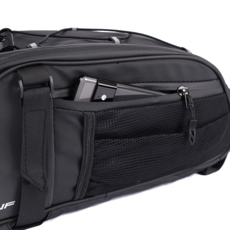 Сумка велосипедная на багажник ESLNF, основные отсеки на молнии, крепление velcro