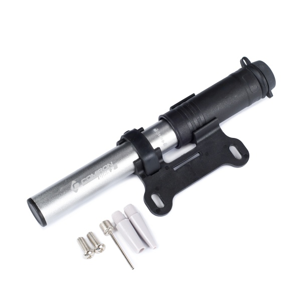 Велонасос Comiron Dirk 2, алюминиевый цилиндр, PA пластиковая ручка, телескопический шланг, Presta-S