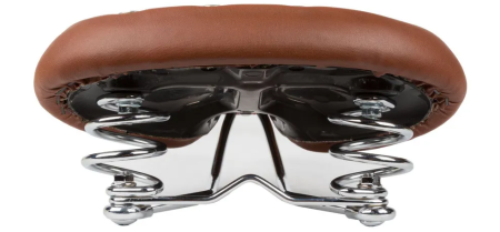 Седло Velo VL-8114 корич. с заклёпками, пружины