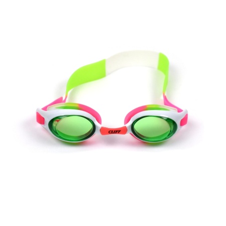 Очки для плавания детские Cliff G962 зелено-розовые