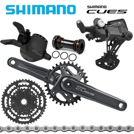 Комплект Shimano СUES 4000 (FC+RD+SL+CN+CS+MT -175)mm