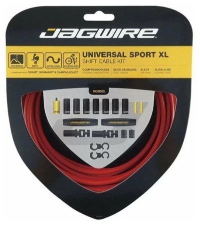 Тросы переключения с оболочками Jagwire Universal Sport Shift XL, красный